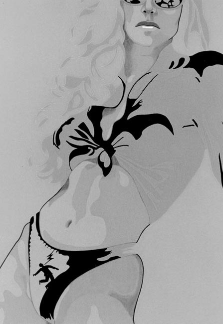 Myriam Baudin Myriam Baudin, Moi j’ai plein de contacts, 2005. 130 x 97 cm. Peinture acrylique.