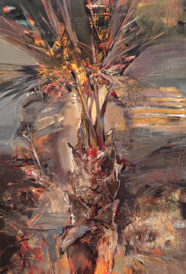 Franta, Palmier, 1988. 195 x 130 cm. Huile sur toile.