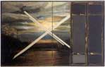 Antonio Recalcati, le Pont Alexandre III, 1964, 100 x 160 cm Huile sur toile.