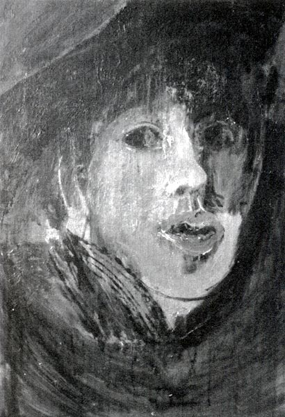 Bernard Lacombe, Rembrandt, 2003. 92 x 73 cm. Huile sur toile