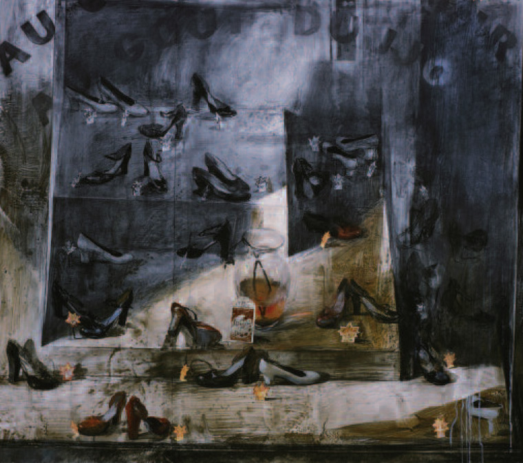 Philippe Garel, Devanture. Pastel. 2002. 120 x 160 cm. Coll. privée.