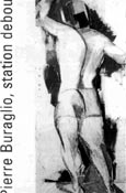 Pierre Buraglio, affiche de lexposition Station debout.