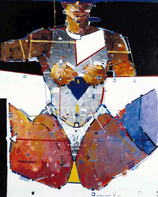 Gérard Le Cloarec, Direction opposée, 2004. 92 x 71 cm.