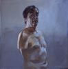 Philippe Garel, Autoportrait, Huile. 2007. 100 x 100 cm. Coll. privée.
