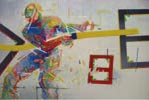 Gérard Le Cloarec, Calme et volupté. 1992. 195 x 130 cm.
