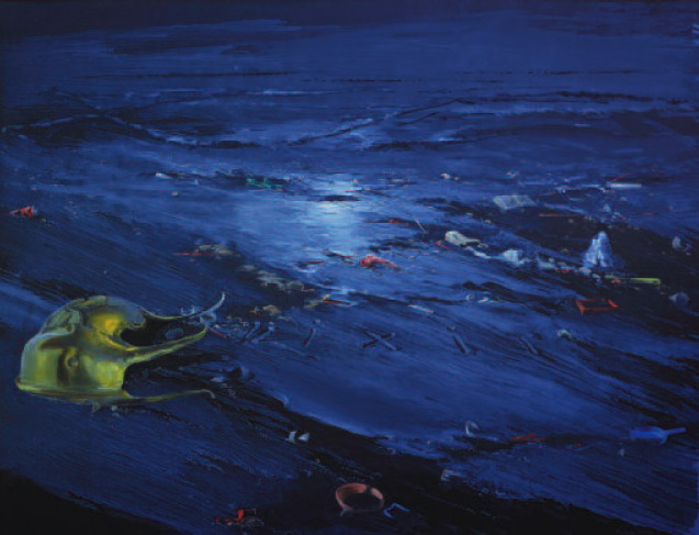 Philippe Garel, Marée noire. Huile. 2006. 250 x 340 cm. Coll. privée.