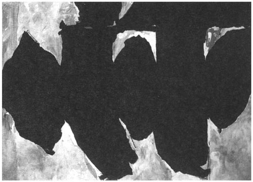 Robert Motherwell, Elegy to the Spanish Republic n°172 (avec sang), 1989-1990, 213,4 x 304,8 cm, en collection particulière.