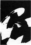 Fabienne Verdier, Dao (l'île) 2000, 60 x 50 cm, technique mixte (encre de chine, pigments et médium à l'eau) sur papier Arjo Wiggins, coll. G. Imbot Bichet.